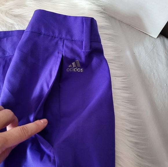 Adidas Purple Athletic Shorts Size 40 - Picture 6 of 7